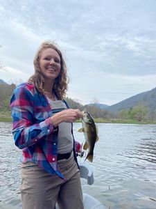 Her 1st Smallmouth Bass on the Susquehanna river